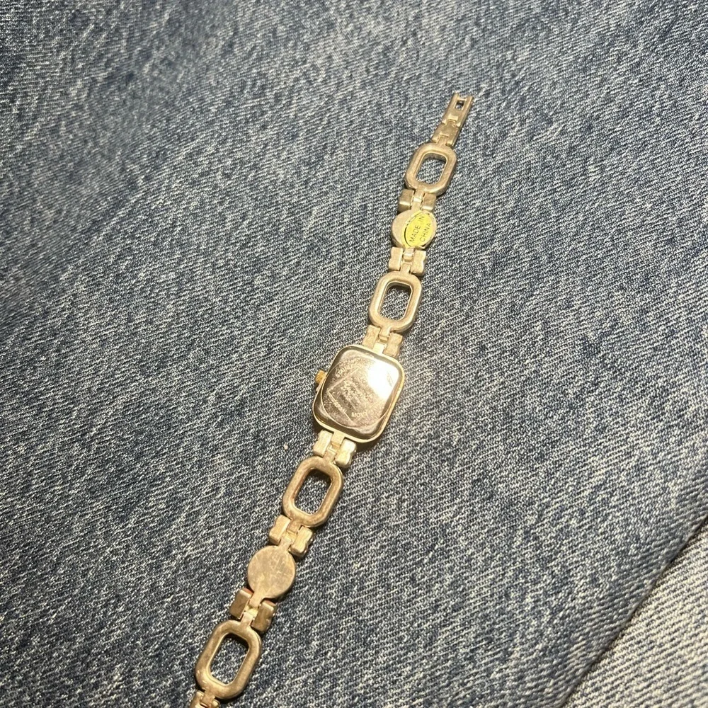 Vintage Geneva Silver and Gold Women's Watch
